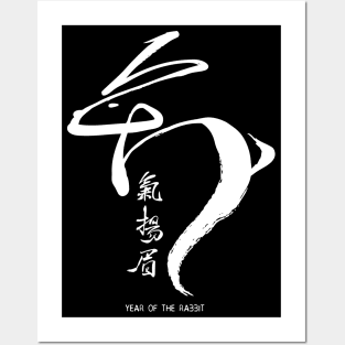 Chinese New Year, Year of the Rabbit 2023, No. 6: Gung Hay Fat Choy on a Dark Background Posters and Art